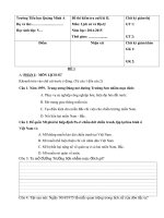 BÀI KIỂM TRA CUỐI HỌC KỲ II MÔN LỊCH SỬ ĐỊA LÝ LỚP 5