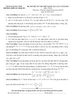 toán thi thử lần 2 năm 2015 trương lí thái tổ