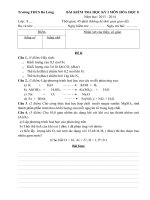 Hoá học 8 - đề kiểm tra, thi học kỳ, sưu tầm thi học sinh giỏi tham khảo ôn thi (87)