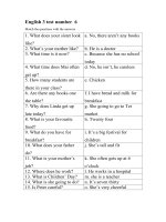 English 3 test number  6