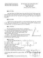 Đề môn vật lý 9 kiển tra, thi học sinh giỏi, tuyển sinh vào 10 chuyên sưu tầm bồi dưỡng (45)