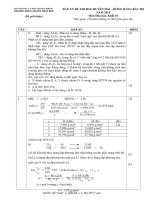 HƯỚNG DẪN CHẤM ĐỀ THI HỌC SINH GIỎI CÁC TRƯỜNG CHUYÊN DUYÊN HẢI VÀ ĐỒNG BẰNG BẮC BỘ NĂM 2015 -Hóa học  10 trường chuyên Trần Phú Hải Phòng