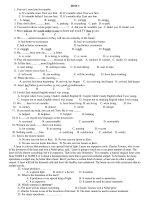 tài liệu ôn tập bổ trợ môn tiếng anh