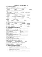 ENGLISH 6 TEST NUMBER  38