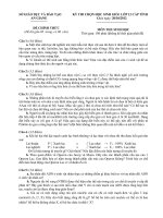 ĐỀ THI HSG SINH HỌC TỈNH AN GIANG 2012