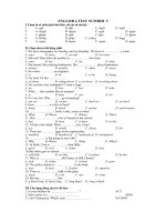 ENGLISH 6 TEST NUMBER  5
