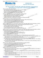 41 Câu hỏi trắc nghiệm Sinh quyển