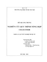Nghiên cứu quy trình tổng hợp celecoxib