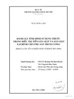 Đánh giá tình hình sử dụng thuốc trong điều trị tiền sản giật và sản giật tại bệnh viện phụ sản TW