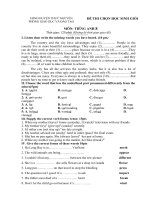 đề tham khảo ôn thi hsg tiếng anh 8, test 13