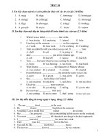 bộ đề ôn tập tiếng anh 8, đề số 018