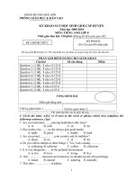 bộ đề ôn tập tiếng anh 8, đề số 022