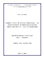 Nghiên cứu thực trạng và giải pháp tăng cường tham vấn cộng đồng trong quản lý đất đai trên địa bàn huyện Lương Sơn, tỉnh Hoà Bình