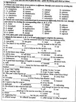 đề thi học sinh giỏi tiếng anh thành phố hà nội năm 2009