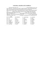 ENGLISH 10   READING TEST NUMBER 21