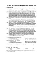 TOEFL READING COMPREHENSION TEST  42