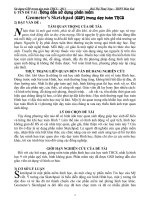 Hướng dẫn sử dụng phần mềm GSP trong dạy toán trung học cơ sở rất hay