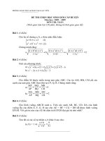 ĐỀ THI CHỌN HỌC SINH GIỎI môn toán  CẤP HUYỆN LỤC YÊN