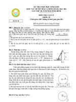 Đề thi Kỳ thi Olympic vùng Duyên Hải và đồng bằng Bắc Bộ lần thứ 3 môn vật lý 10 (đề dự bị)