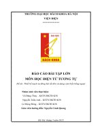 Thiết kế mạch tự động bật đèn tắt đèn sử dụng cảm biến hồng ngoại