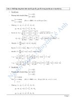 Đề cương ôn tập môn Cơ lý thuyết (HCMUP)