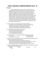 TOEFL READING COMPREHENSION TEST  43