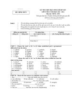 đề tham khảo ôn thi hsg tiếng anh 8, test 59