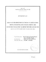 Khảo sát mô hình sử dụng thuốc và chất lượng thông tin hướng dẫn sử dụng thuốc cho bệnh nhân ngoại trú tại bệnh viện phụ sản hà nội