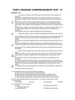 TOEFL READING COMPREHENSION TEST  15