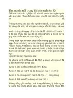 Tìm manh mối trong bài trắc nghiệm IQ