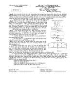 Đề thi tuyển sinh lớp 10 Trường chuyên Lê Hồng Phong môn vật lý