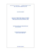 Quản lý thuế thu nhập cá nhân trên địa bàn huyện Đông Anh