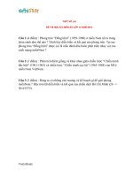 Đề thi thử Đại học môn Lịch sử năm 2014 trường THPT Võ Lai