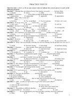 bộ đề ôn luyện thpt quốc gia tiếng anh, đề số 25