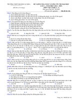 Đề thi thử quốc gia lần 1 - 2015 - Môn Vật lý - Trường THPT Hoàng Lệ Kha - Thanh Hóa