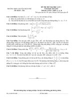 Đề thi thử Đại học môn Toán năm 2013 lần 03 trường THPT chuyên Trần Phú, Hải Phòng
