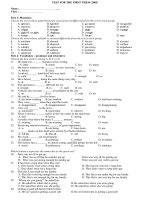 35 đề thi thử tốt nghiệp tiếng anh năm 2015 cực hay