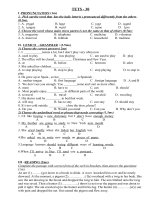 bộ đề ôn tập tiếng anh 8, đề số 030