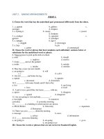 Đề thi tiếng anh lớp 6 (3)