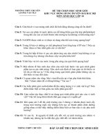 ĐỀ THI CHỌN HỌC SINH GIỎI KHU VỰC ĐỒNG BẰNG DUYÊN HẢI BẮC BỘ MÔN SINH HỌC LỚP 10