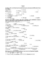 Đề thi tiếng anh lớp 6 (18)