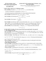 Đề thi thử ĐH 2014 môn Toán THPT Nguyễn Quang Diêu khối D
