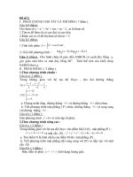 đề thi thử tốt nghiệp môn toán trường thpt bắc sơn (lạng sơn),đề số 2