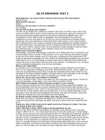 IELTS SPEAKING TEST 2