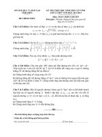 ĐỀ THI CHỌN HỌC SINH GIỎI MÔN TOÁN CHUYÊN CẤP TỈNH LỚP 12 THPT NĂM HỌC 20132014
