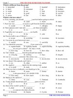 đề tham khảo anh văn lớp 7,đề số  5