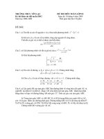 đề thi khảo sát đội tuyển HSG lớp 9 trường thcs yên lạc