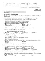 Đề hoá học lớp 10 - ôn thi kiểm tra, thi học sinh giỏi sưu tầm tham khảo (33)