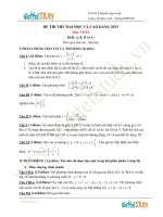 Đề thi thử Đại học môn Toán năm 2013 lần 2 trường THPT chuyên ĐHSP Hà Nội