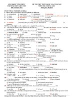 Đề thi thử thpt quốc gia môn Tiếng Anh (19)